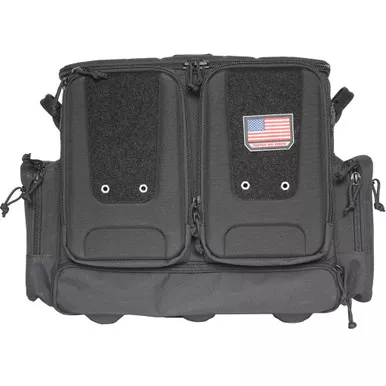 GPS GPS-T2112ROBB Tactical Rolling Range Bag 10 Handguns, Black