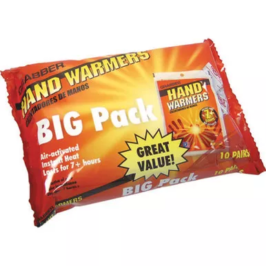 Grabber HWPP10 Hand Warmer Big Pack Orange, 10 Pack
