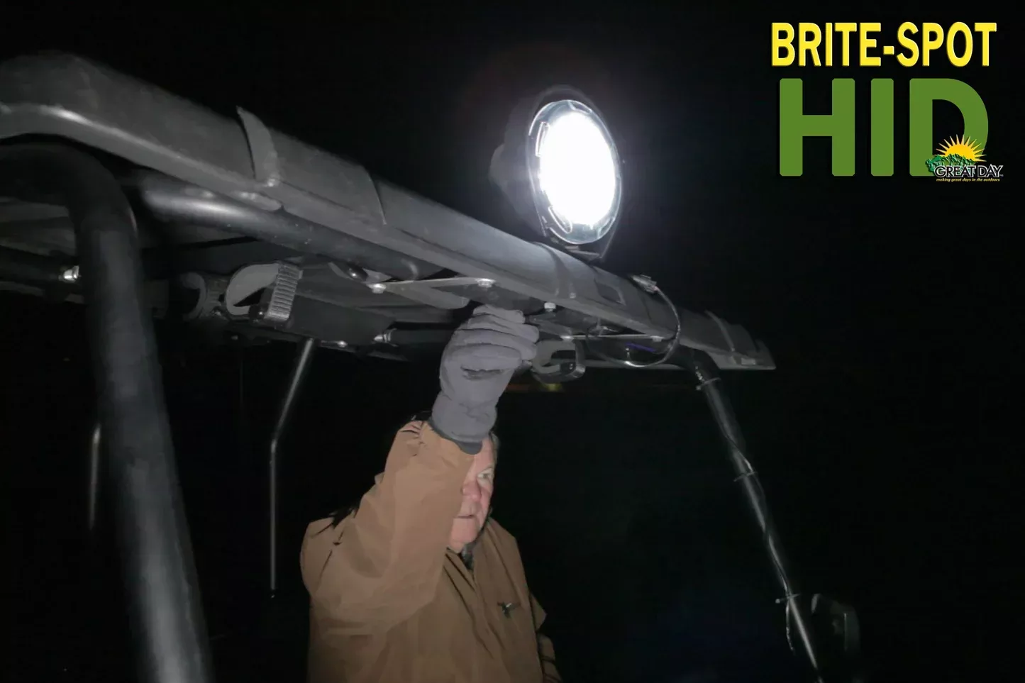Great Day | Brite-Spot Utility Light | Model BS500 | Width 8″ | 3.5 Amps | 40+ HP Compatible | For ATV, UTV, Tractor, Jeep, Truck, Lawnmower