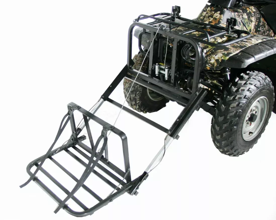 Great Day | PowerLoader | Model PL250 | Universal Front Loader | 44″ Max Lift Width | 350 lb Capacity | 2,000 lb Winch-Powered | Horsepower 15 To 45+ HP | For ATV, UTV & Golf Cart