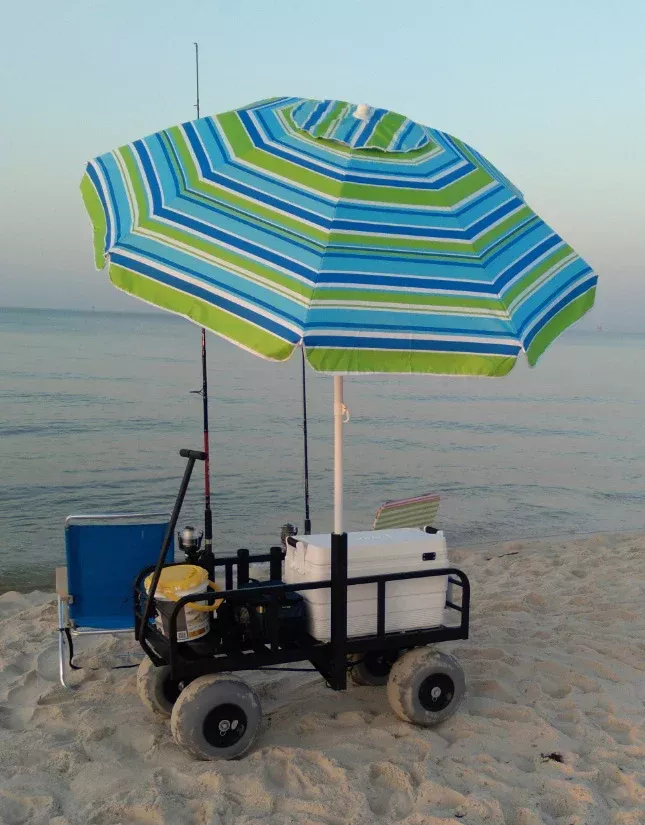 Great Day | Towable Wagon System | High Sands Beach Buddy | Model HSBB-350 | Width 48″ | 4-wheeled wagon | Horsepower 40+ HP | For ATV, UTV, Truck