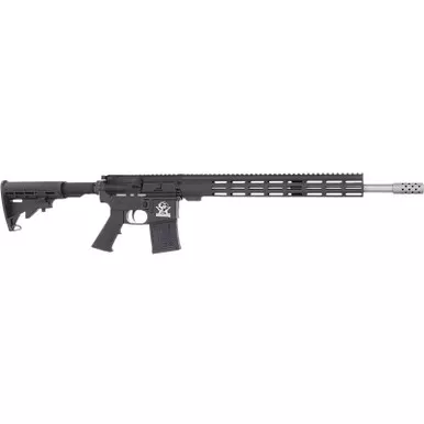 Great Lakes Firearms AR-15 450 Bushmaster 5+1 18" Stainless Barrel, Black Rec, A2 Grip, Carbine Stock, Compensator