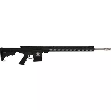 Great Lakes Firearms GL10243SSBLK AR-10 243 Win 5+1 24" Stainless Threaded Barrel, Black Aluminum Receiver w/Picatinny Rail, M-LOK Handguard, Adjustable Stock, Mil-Spec Grip, Right Hand