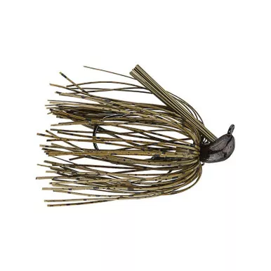 Greenfish Tackle Skipping Jig Hand Tied Green Pumpkin 1/2