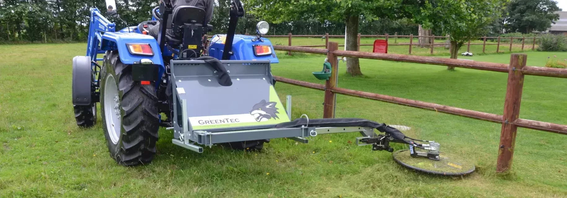 GreenTec FOX 25 Carrier Frame | Weed Eater Mower 3-Point Hitch | Cutting Width 31.5″ | Min 6.6 GPM | 25–80 HP | For Tractors