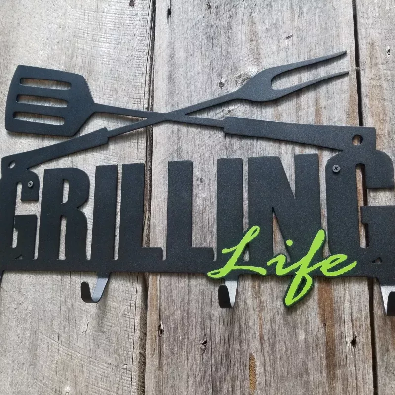 Grilling Life Hanger|Red&Orange&Light blue&Blue&Purple&Green&Gray&White&Brown