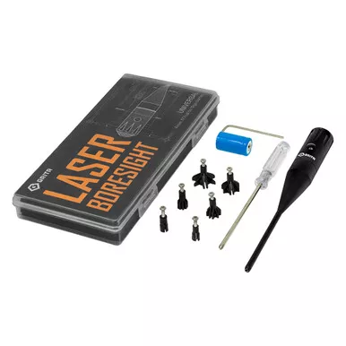 GRITR Multi-Caliber Laser Bore Sight Kit w/ 7 Adapters & Rechargeable Battery