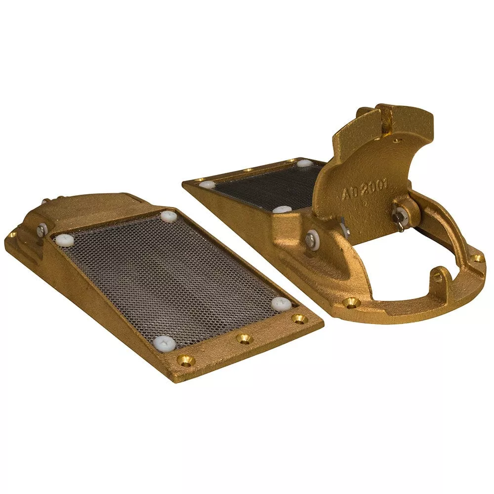 GROCO Perforated Hull Strainer w/Access Door 3″ Max Thru-Hull
