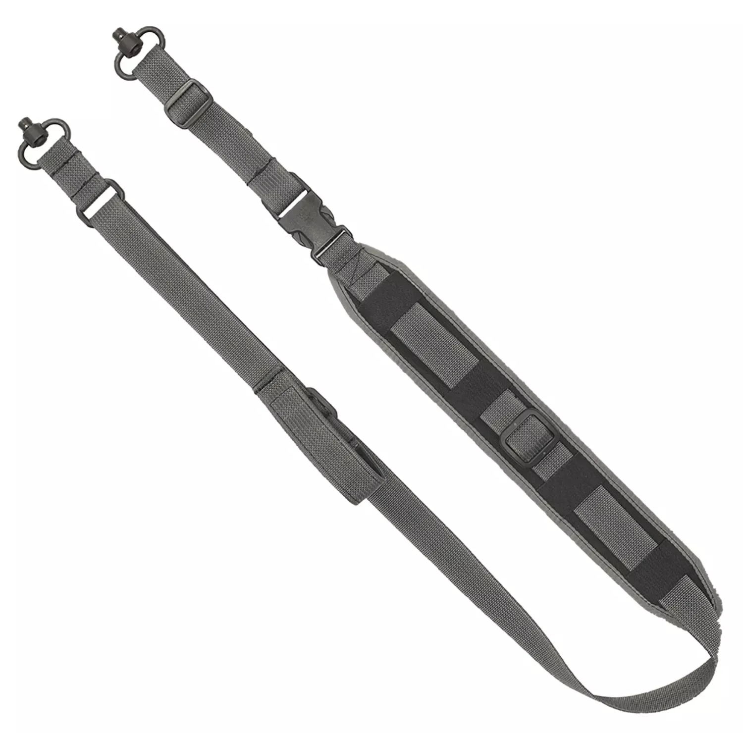 Grovtec US Inc QS 2-Point Sentinel Sling with Wolf Gray Finish, Adjustable Design & Push Button Swivels for Rifle/Shotgun