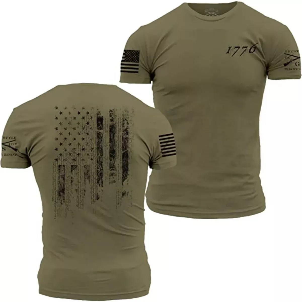 Grunt Style Men's 1776 Flag S/S Tee