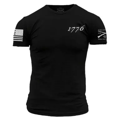 GRUNT STYLE Men's 1776 Flag Short Sleeve Shirt