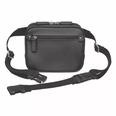 GTM Sling Waist Pack Cowhide CCW Purse Black