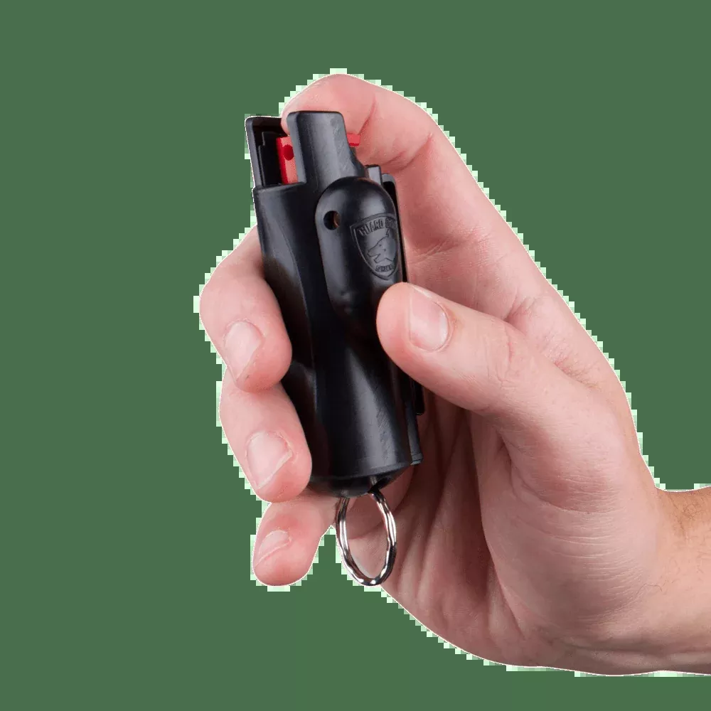 Guard Dog Accufire Pepper Spry – W/ Laser Sight & Keychain Blk