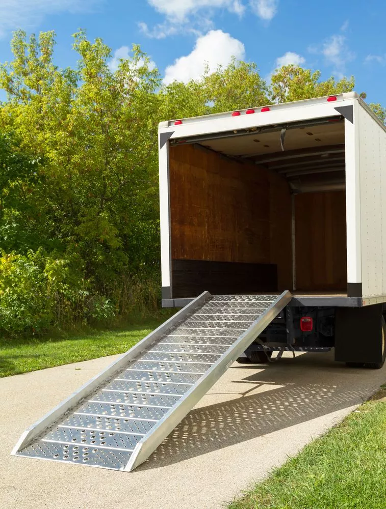 Guardian Industrial Products Container Loading Walk Ramp | Model CL-01-37-168-06-WALK-P | 37″ W x 168″ L | 16,000 lb Capacity | For Forklifts & Dock-to-Container Use