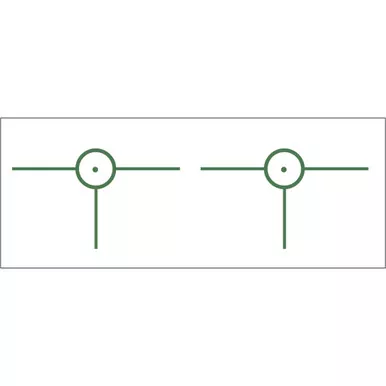 Gunstar Tactical 3D 2 Reticle, Green