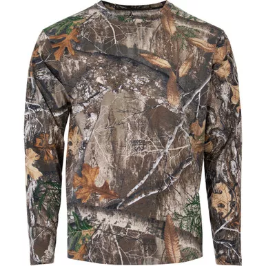 Habit Bear Cave Camo Tee Long Sleeve, Realtree Edge Camo