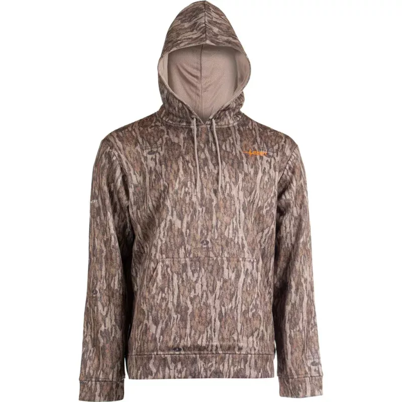 Habit Men’s Summit Park Performance Hoodie M-Mossy Oak New Bottomland