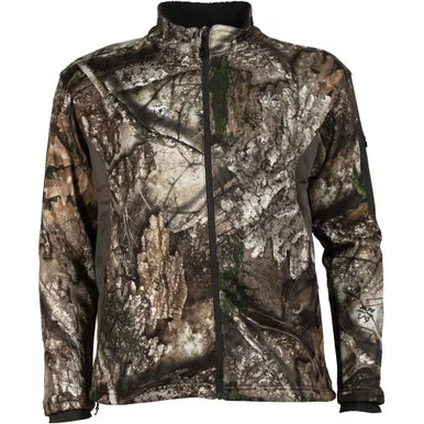 Habit Men's Townsend Ridge Techshell Jacket, Mossy Oak Bottomlands Camo