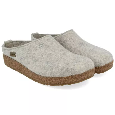 HAFLINGER Margherita Grey Clogs (741044-84)