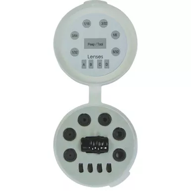 Hamskea PEEP070 Insight Peep Kit Short Draw 6 Aperutures and Peep, White