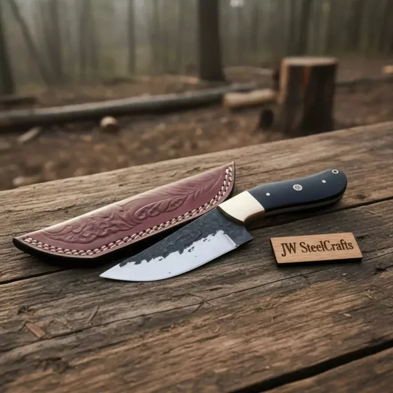 Handmade Knife – High Carbon Steel Blade & Ox Horn Handle
