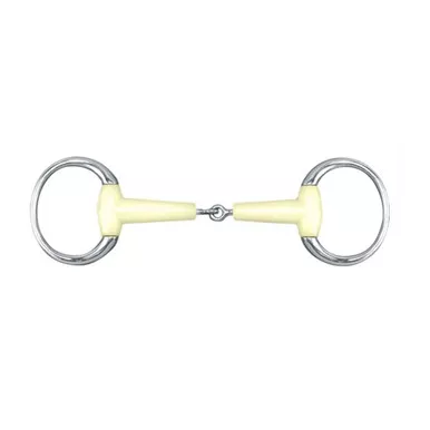 HAPPY MOUTH Round Ring Jointed Mouth Eggbutt Bit (452906SS)