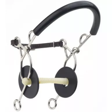 HAPPY MTH Mullen Ribbed Hackamore Mouth Bit (467525SS)