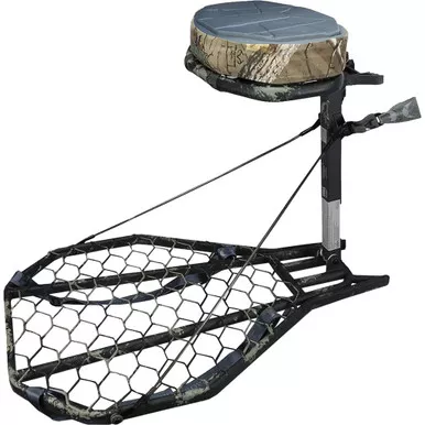 Hawk Treestands HWK-HF2001 Mega Combat Hang On Stand, Grey