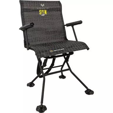 Hawk Treestands HWK-HS3103 Stealth Spin Chair, Black