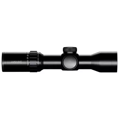 Hawke Optics 12226 XB30 Compact Crossbow Scope 1.5-6x36 Illuminated Reticle, Black