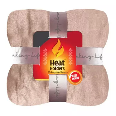 Heat Holders Personal-Sized Throw Natural