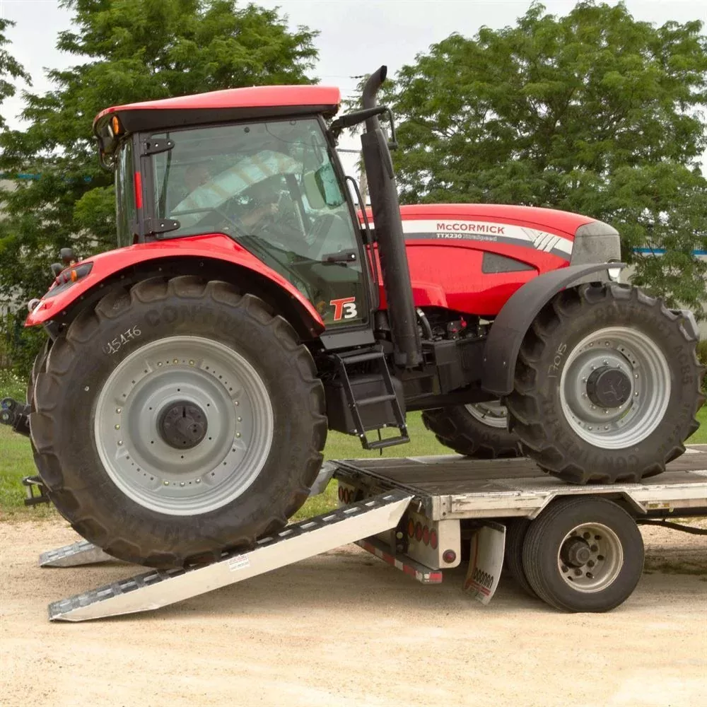 Heavy Duty Ramps 2 Bunk Load Leveler / 2 Ramp System | Model 20-16-096-02-02-MLL-2 | Size 8′ L x 16″ W | 20,000 lb. Capacity | Horsepower 23 HP | For 102″ Step Deck Trailers with 16″ Drop
