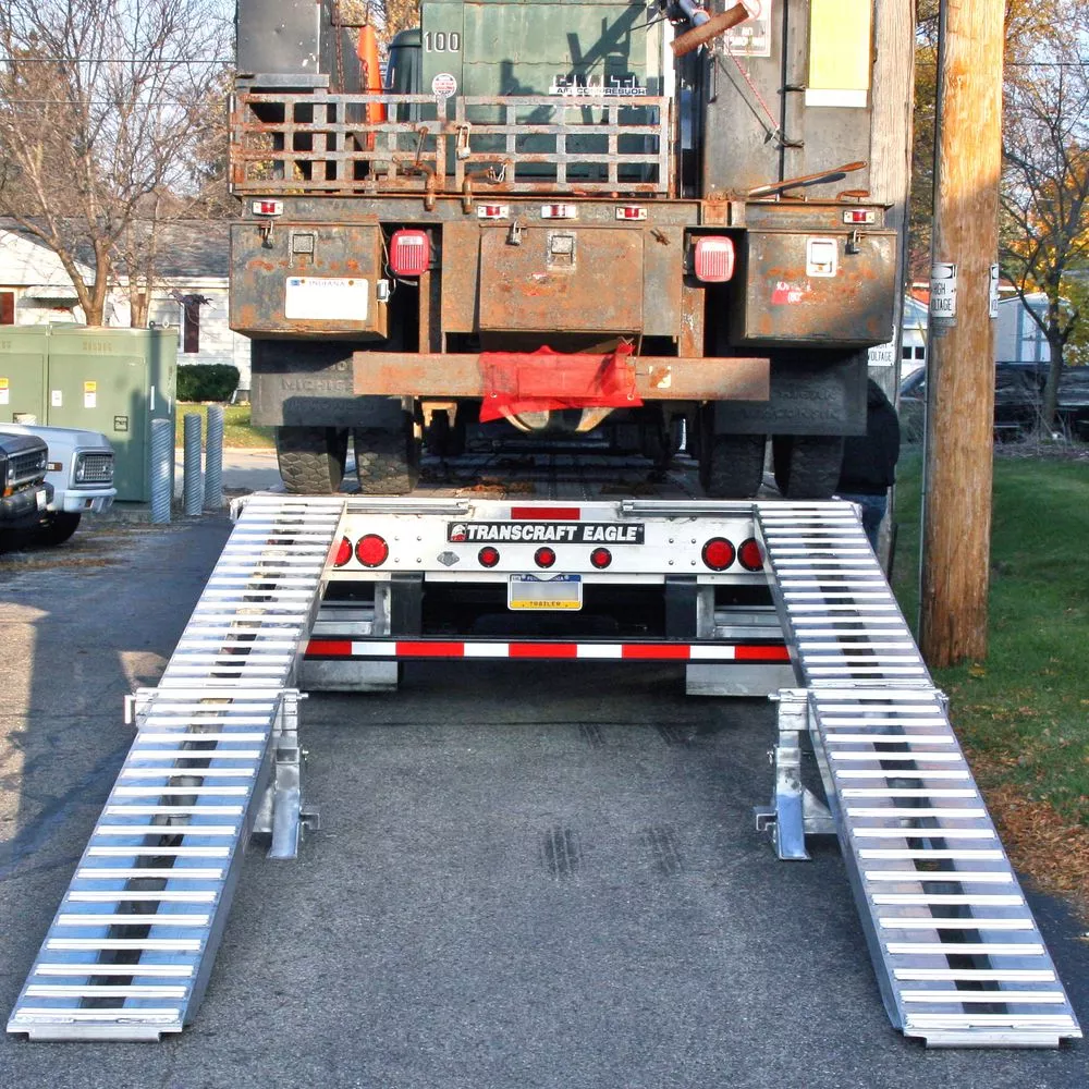 Heavy Duty Ramps Modular Step Deck Trailer Ramp System | Model 10-16-192-02-02M-S | 16′ L x 16″ W | 10,000 lb. Weight Capacity | Horsepower 23 HP | For Trailers, Loaders