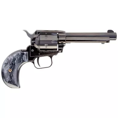 Heritage Mfg RR22MB4BHBPRL Rough Rider 22 LR 22 WMR 6 Shot 4.75" Black Oxide Steel Barrel, Black Oxide Frame Zinc Alloy Frame, Black Oxide Cylinder, Altamont Black Pearl Grip, Exposed Hammer