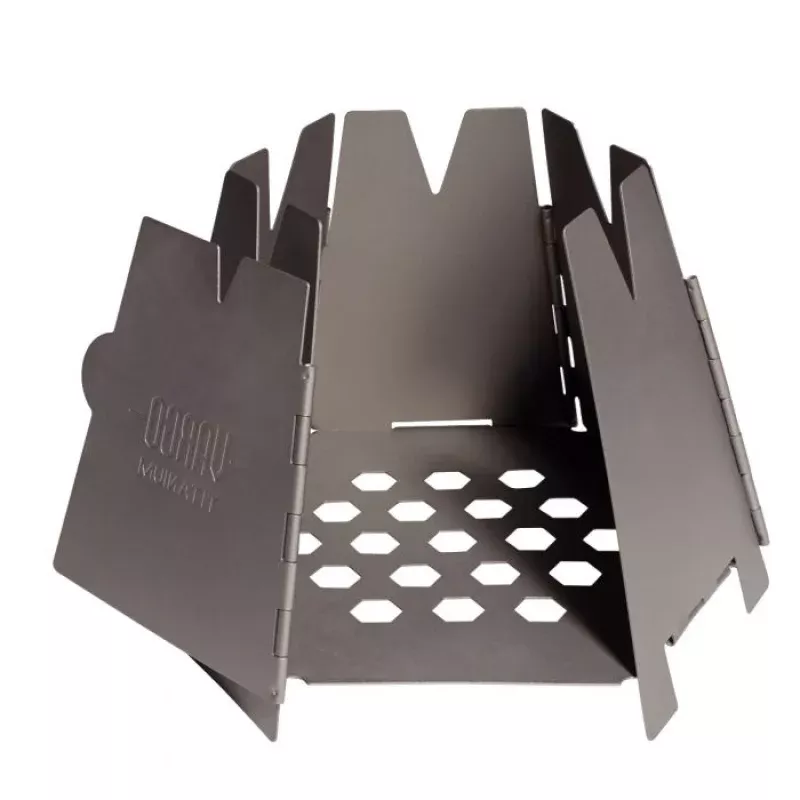 HEXAGON WOOD STOVE – STAINLESS STEEL