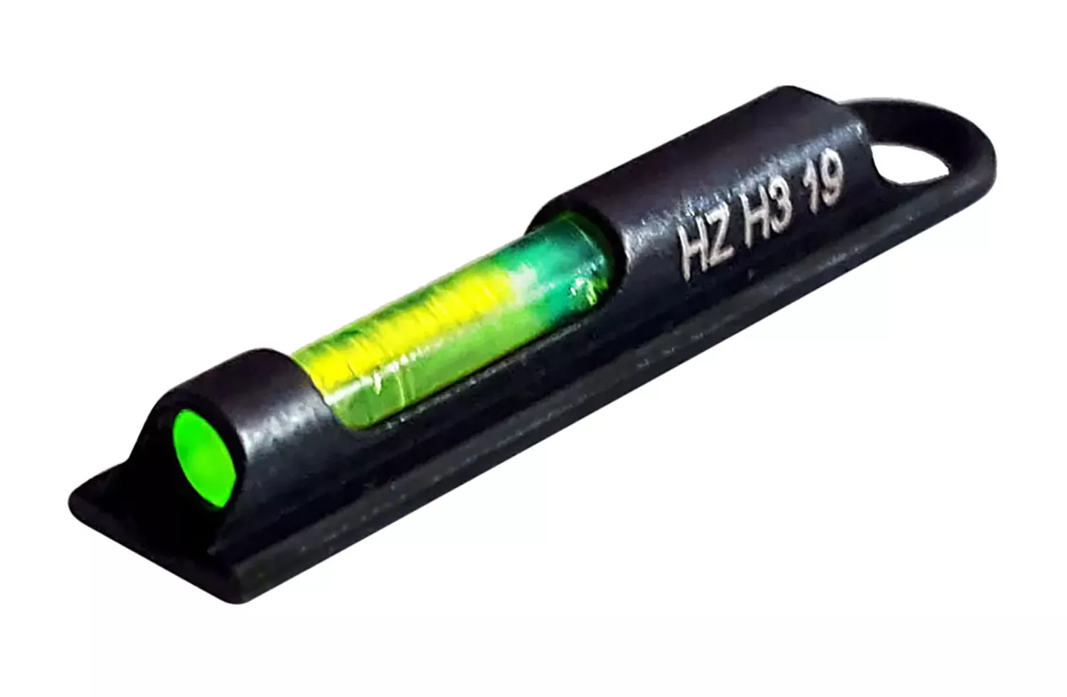HiViz LiteWave H3Green Tritium with LitePipe Technology Black for 12 & 20 Shotgun with Removeable Threaded Front Bead
