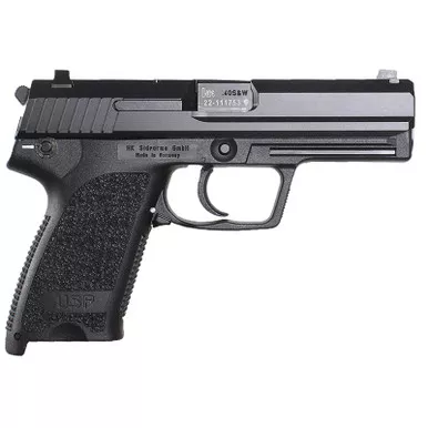 HK 81000324 USP V1 45 ACP 4.41" 10+1 Black Polymer Frame, Black Polymer Grip
