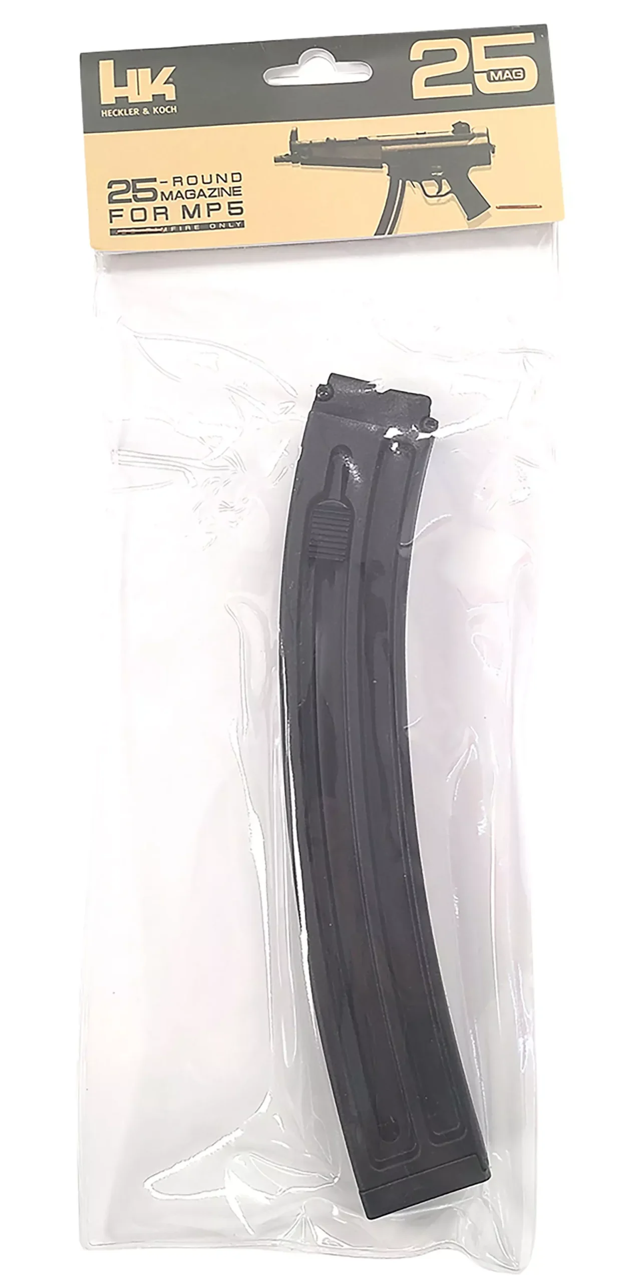HK MP5 Magazine 22 LR 25rd Black Polymer fits HK MP5