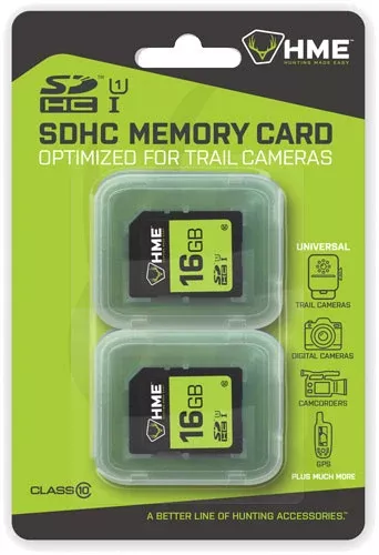 Hme Sd Memory Card 16gb 2pk -