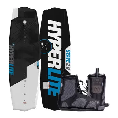 HO Hyperlite State 2.0 130cm Wakeboard Package with 4-8 Remix Bindings (26040130)