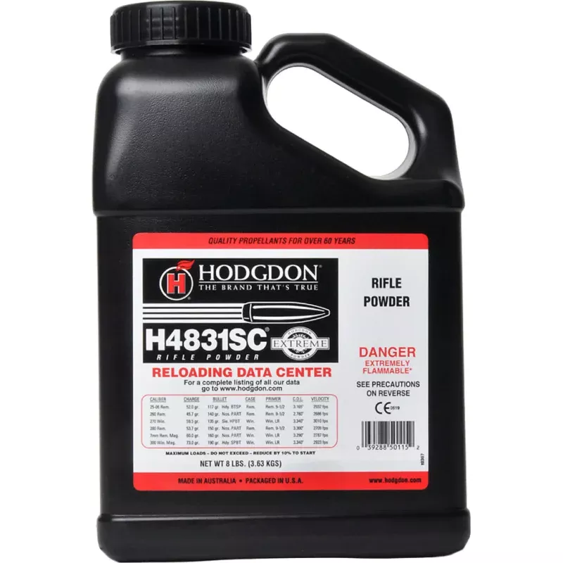 Hodgdon 4831SC Powder 8 lb. Extreme Rifle HAZMAT