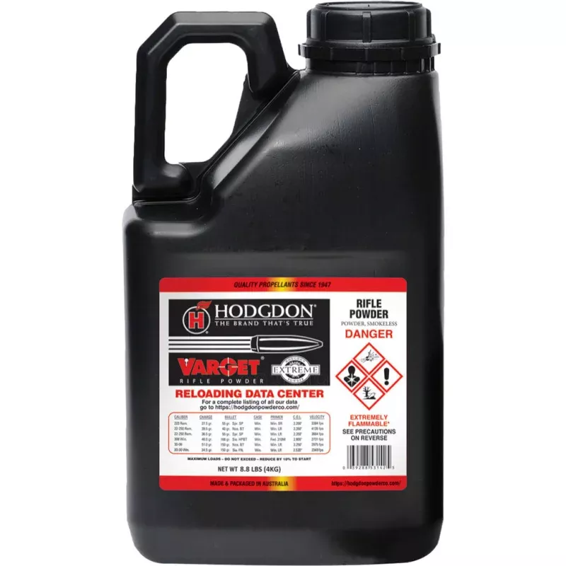 Hodgdon Varget Powder 8 lb. Extreme Rifle