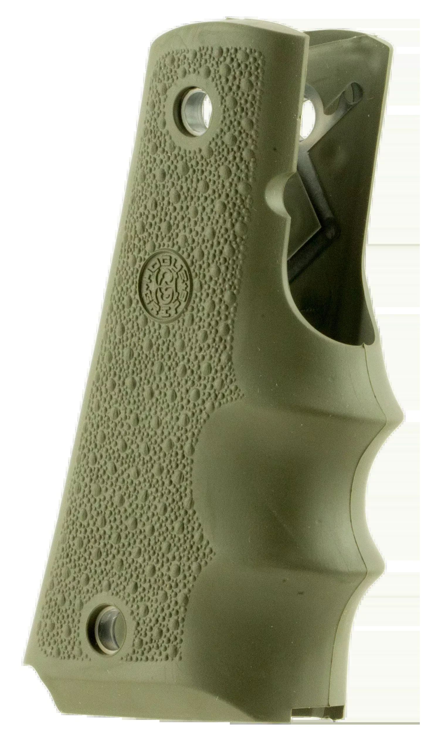 Hogue Grips Colt Govt Model - W/finger Grooves Od Green