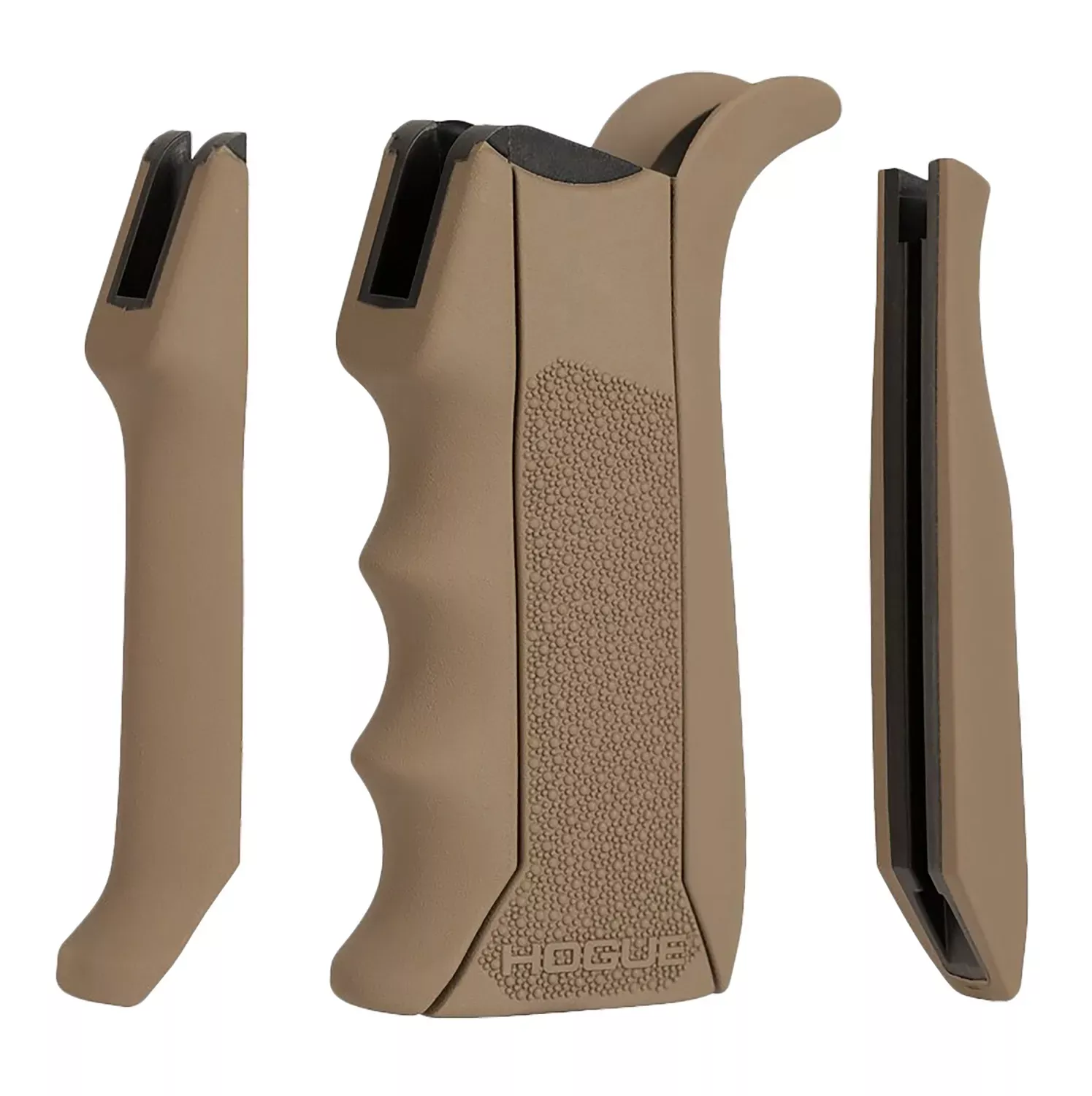 Hogue Modular Overmolded Flat Dark Earth Rubber Pistol Grip Finger Grooves AR-15/M16