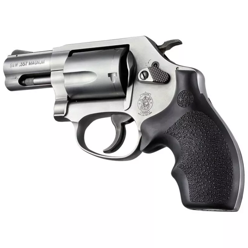 Hogue Overmolded Rubber Bantam Grip S&W J Frame Revolvers Black