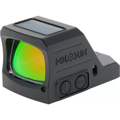 HOLOSUN 407 Gold 2MOA Dot Open Lens Solar Shake Awake 7075 Aluminum Miniature Pistol Reflex Sight (HS407C-GD2-X3)