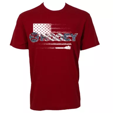 HOOEY Men's Ol' Glory Red Short Sleeve T-Shirt (HT2670RD)