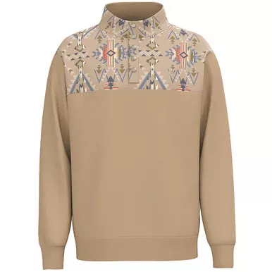 HOOEY Men's Stevie Tan/Altec Pullover (HH2609TNAZ)