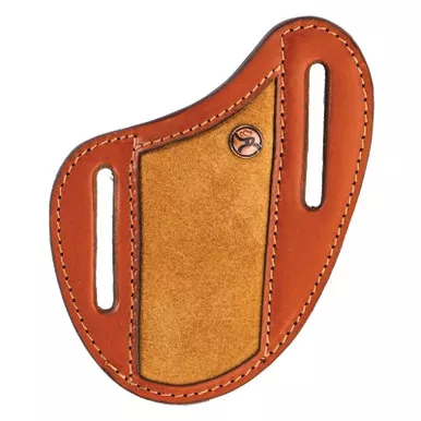 HOOEY Roughy Classic Roughout Tan/Brown Pancake Knife Sheath (RKS002-TNBR)