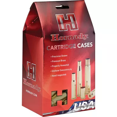 Hornady 86287 Rifle Cartridge Cases 6mm ARC Unprimed, Brass, 50 Pack